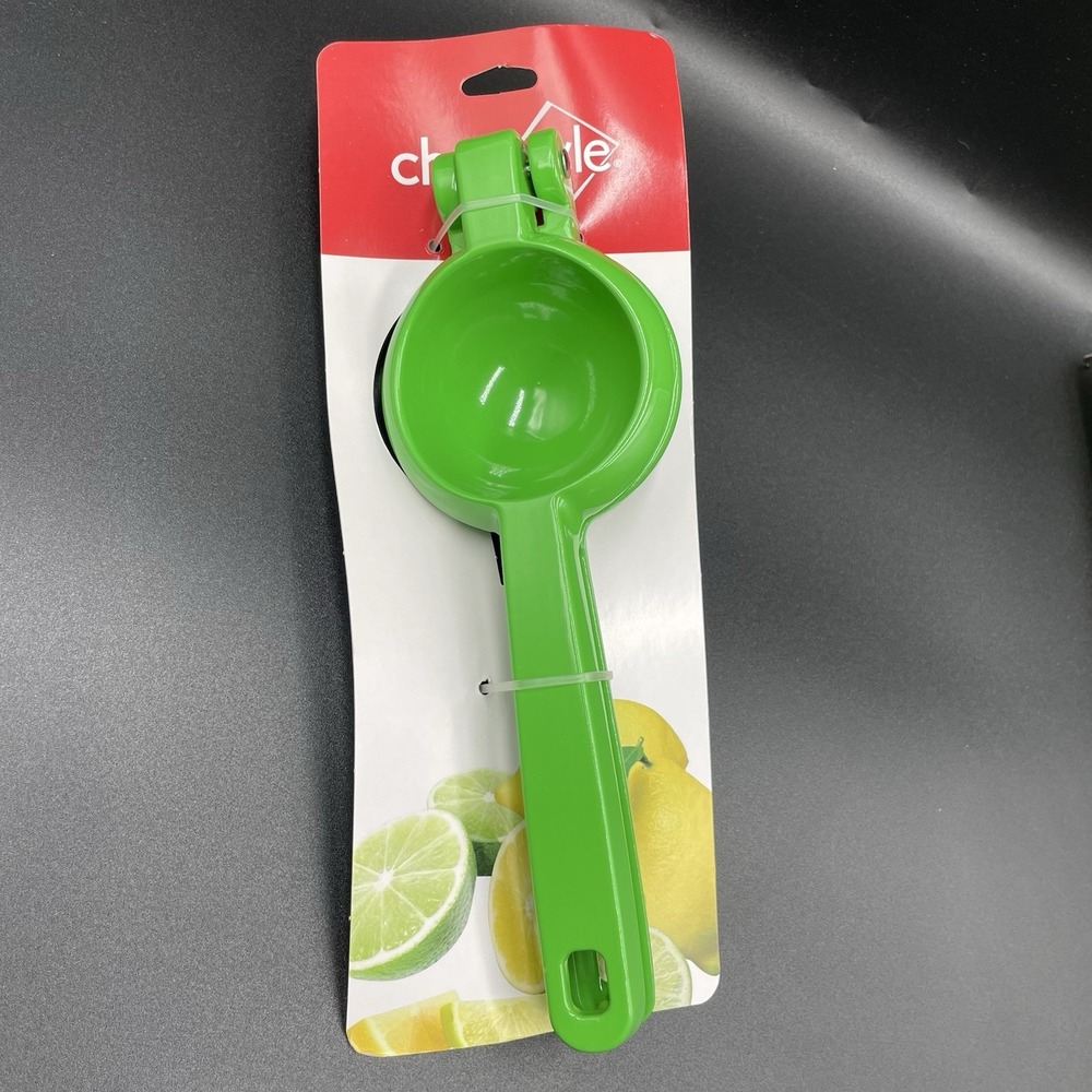 Green Citrus Squeezer - Manual Juicer- Lemons Limes- Heavy Duty Cast Aluminum